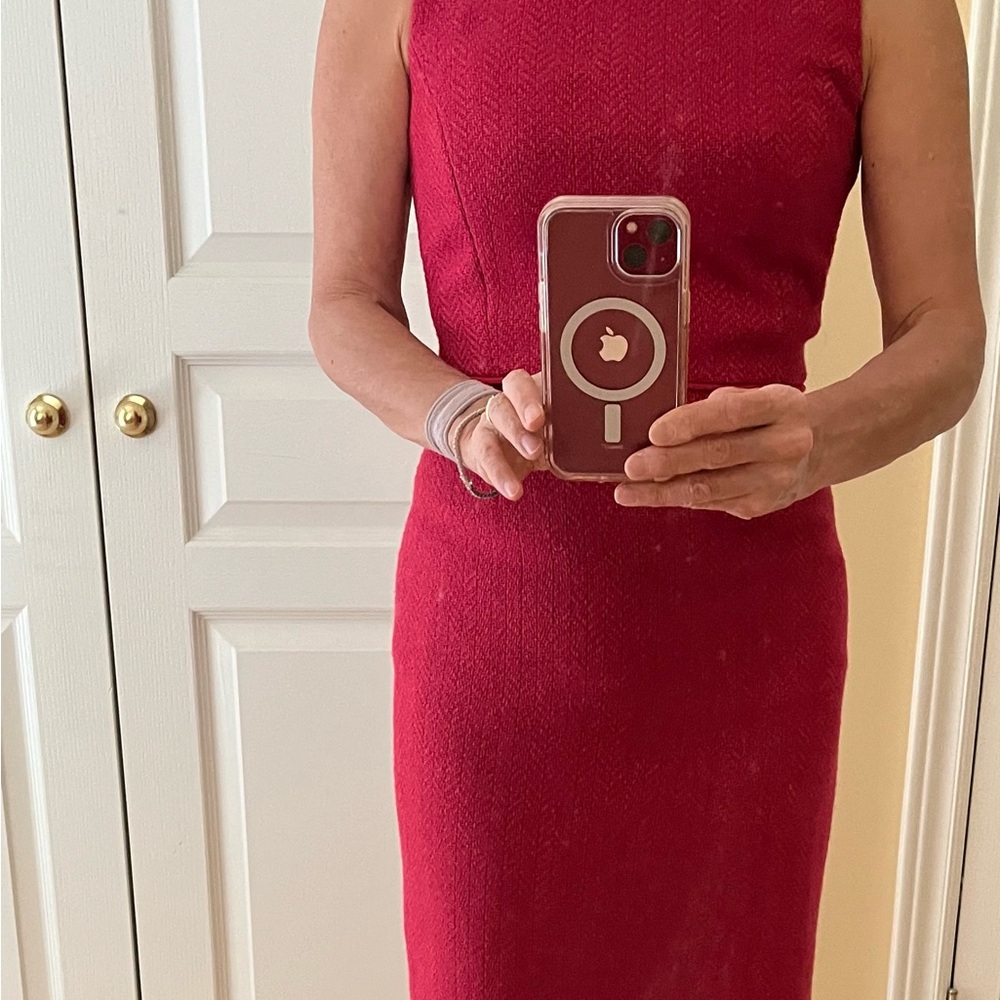 Banana Republic Sleek Raspberry Sheath Dress - Women's Elegant Bodycon